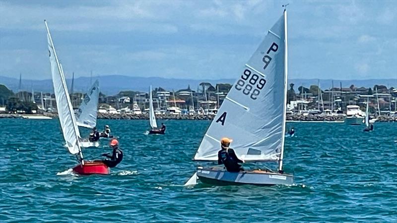 Bella Jenkins (989) leads the contest for the Naomi James Trophy - P class - 2024 Tauranga Cup, January 8, 2024, Tauranga photo copyright Gary Smith taken at Tauranga Yacht & Powerboat Club and featuring the P class class