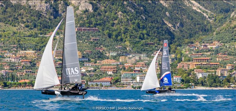 Persico 69F ITAS Assicurazioni Grand Prix 2.1 - Day 1 photo copyright Persico 69F / Studio Borlenghi taken at Fraglia Vela Malcesine and featuring the Persico 69F class