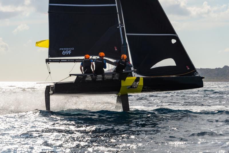 Team Balthasar, winner of the second race of the day, Grand Prix 2.2 Persico 69F Cup photo copyright Gianluca Di Fazio / 69F Media taken at Yacht Club Costa Smeralda and featuring the Persico 69F class