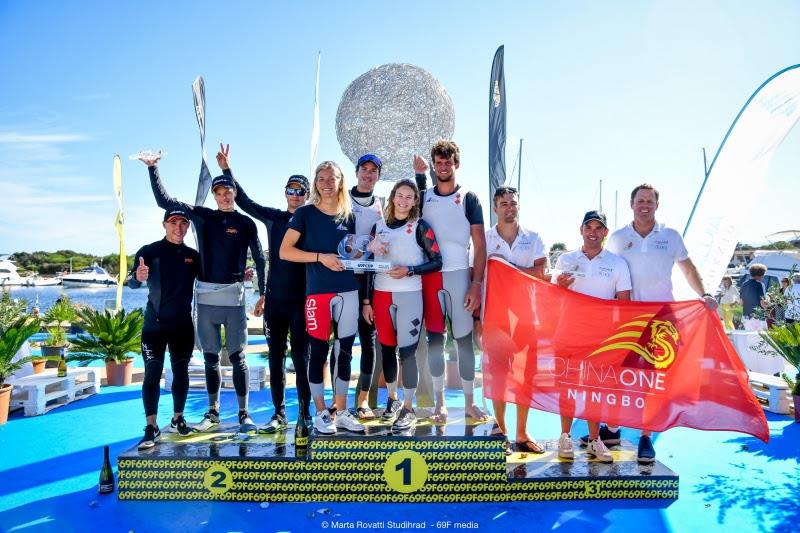 Young Azzurra, winner of the Grand Prix 4.1 of the Persico 69F Cup, the team has won all of the Grand Prix events in the circuit that it has taken part in photo copyright 69F Media / Marta Rovatti Studihrad taken at Yacht Club Costa Smeralda and featuring the Persico 69F class