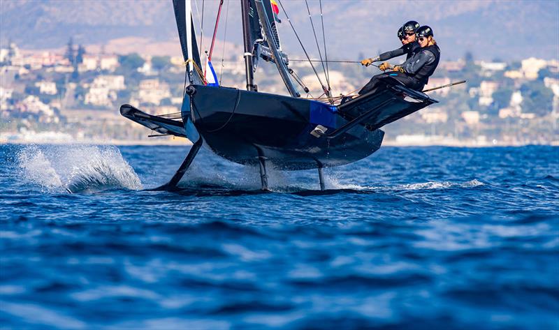 Youth Foiling Gold Cup - ACT 3 - Day 1 photo copyright Sailing Energy / 69F media taken at  and featuring the Persico 69F class