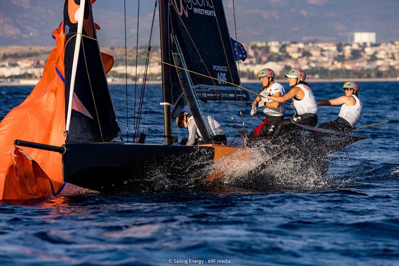 Youth Foiling Gold Cup - ACT 3 - Day 2 photo copyright Sailing Energy / 69F media taken at  and featuring the Persico 69F class
