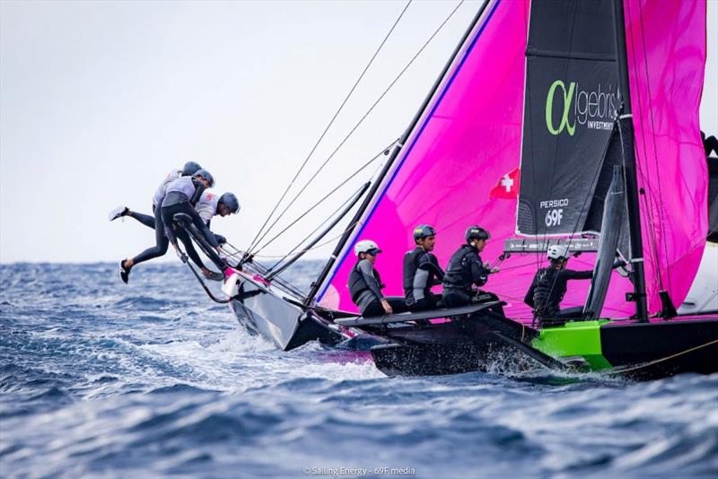 Youth Foiling Gold Cup Act 3 at Cagliari - Day 5 photo copyright 69F Media / Sailing Energy taken at  and featuring the Persico 69F class