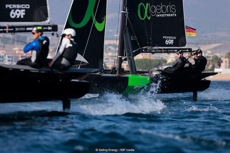 Youth Foiling Gold Cup Act 3 at Cagliari - Day 6 photo copyright 69F Media / Sailing Energy taken at  and featuring the Persico 69F class