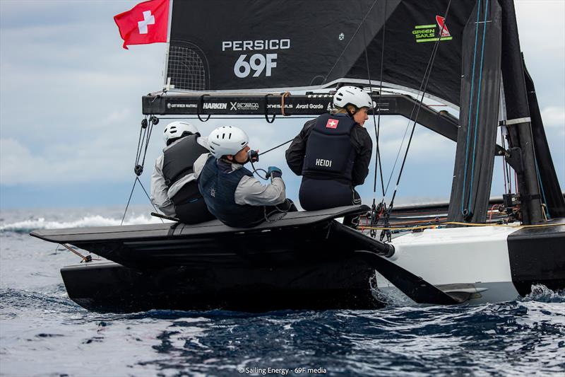 Youth Foiling Gold Cup Act 3 at Cagliari - Day 8 photo copyright 69F Media / Sailing Energy taken at  and featuring the Persico 69F class