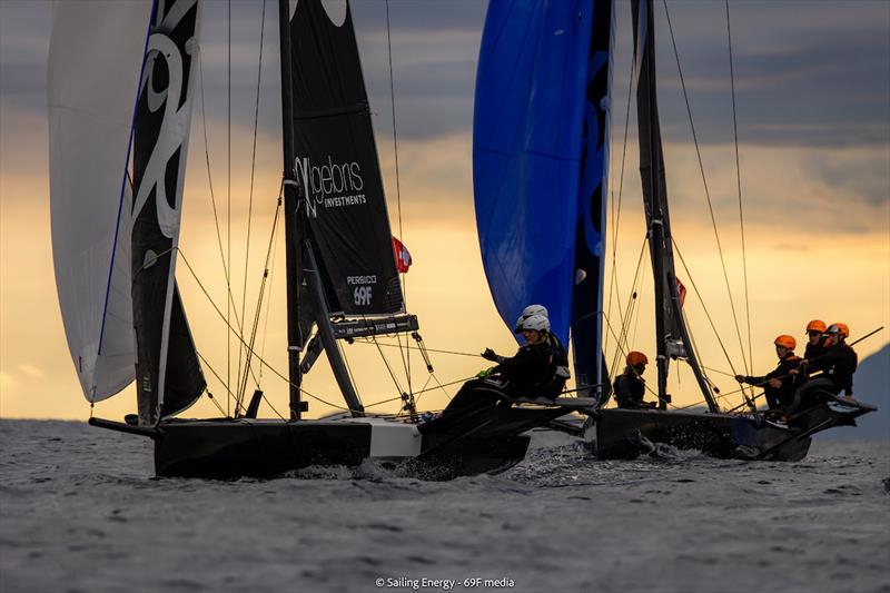 Youth Foiling Gold Cup Act 3 at Cagliari - Day 8 photo copyright 69F Media / Sailing Energy taken at  and featuring the Persico 69F class