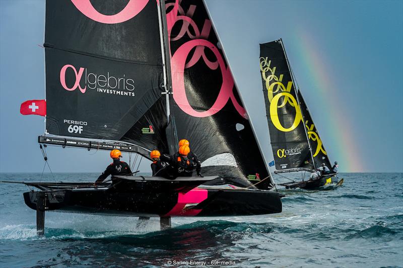 Youth Foiling Gold Cup Grand Final at Cagliari - Day 1 photo copyright 69F Media / Sailing Energy taken at  and featuring the Persico 69F class