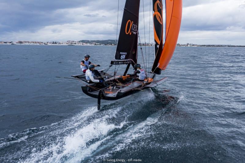 Youth Foiling Gold Cup Grand Final at Cagliari - Day 2 photo copyright 69F Media / Sailing Energy taken at  and featuring the Persico 69F class