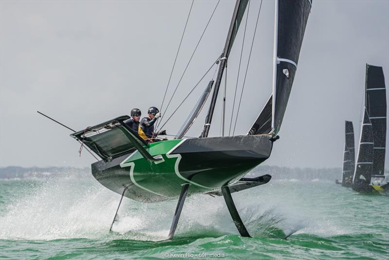 Biscayne Bay offered perfect conditions for high-speed foiling - Bacardi Cup Invitational Regatta photo copyright Kevin Rio / 69F Media taken at  and featuring the Persico 69F class