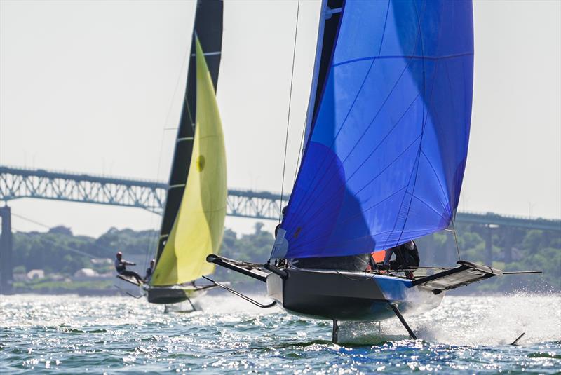 Youth Foiling Gold Cup ACT 3 photo copyright Kevin Rio taken at New York Yacht Club and featuring the Persico 69F class