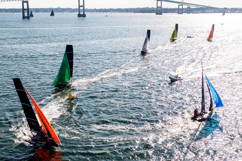 Youth Foiling Gold Cup ACT 3 photo copyright Kevin Rio taken at New York Yacht Club and featuring the Persico 69F class