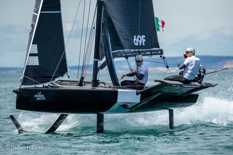 Youth Foiling Gold Cup Act 2 in La Grande-Motte, France photo copyright Didier Hillaire taken at  and featuring the Persico 69F class