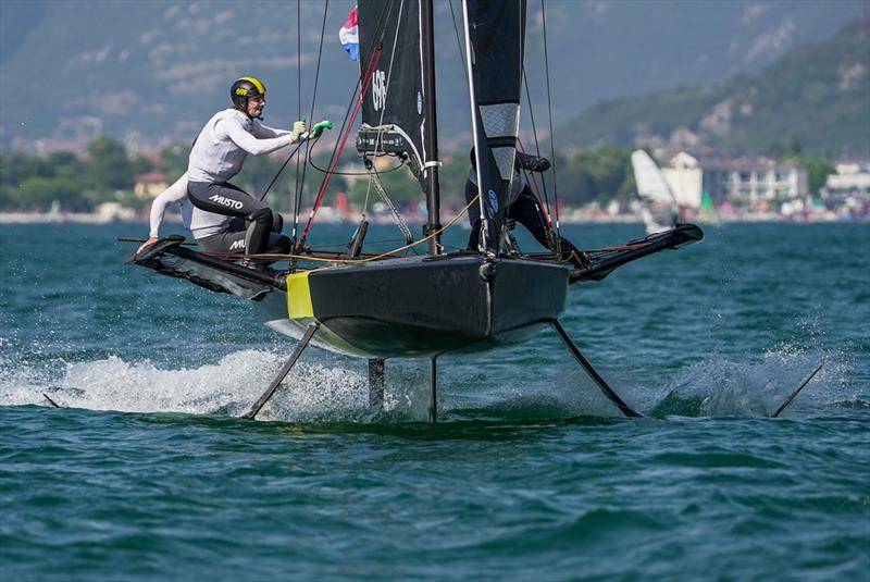 69F Youth Foiling Gold Cup Act 4 Day 1 photo copyright 69F Sailing taken at Circolo Vela Torbole and featuring the Persico 69F class