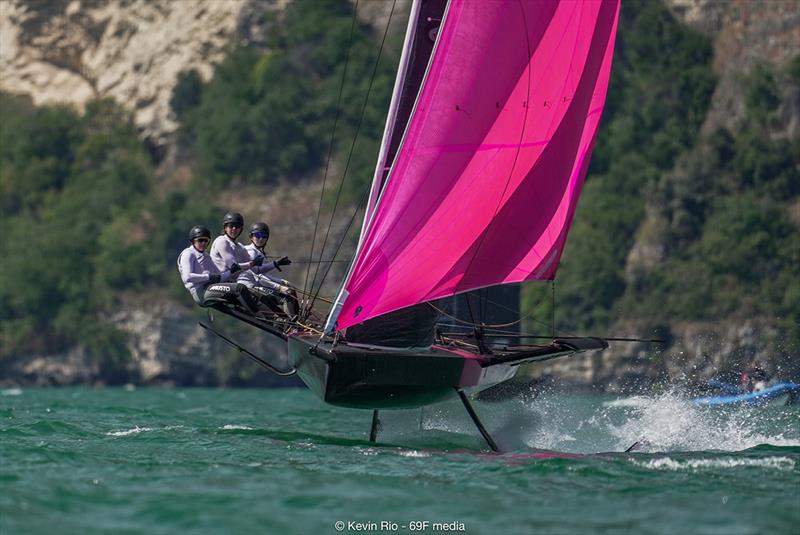 69F Women Foiling Gold Cup - photo © Kevin Rio