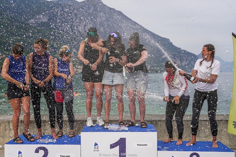69F Women Foiling Gold Cup in Gargnano, Lake Garda photo copyright Kevin Rio / 69F Media taken at  and featuring the Persico 69F class