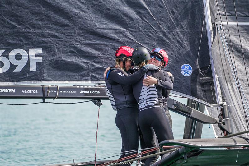 69F Women Foiling Gold Cup in Gargnano, Lake Garda photo copyright Kevin Rio / 69F Media taken at  and featuring the Persico 69F class