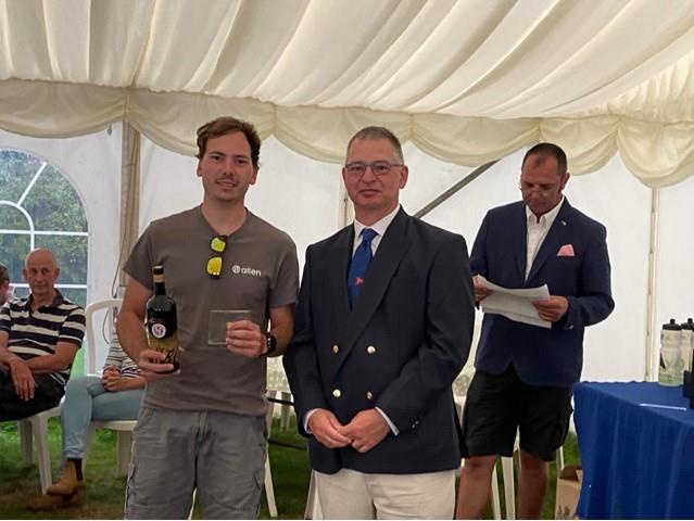 Ben Harden wins the Under 40 Trophy during the Phantom Nationals at Stone photo copyright Neil Fulcher taken at Stone Sailing Club and featuring the Phantom class