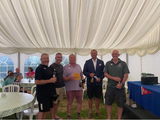 Top Club Stone SC: Mike Stone, Terry Crook, Neil Fulcher, Phil Longley and Lawrence Crispin during the Phantom Nationals at Stone photo copyright Chris Turner taken at Stone Sailing Club and featuring the Phantom class