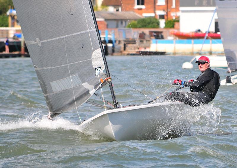 Chris Roberts in his Phantom on Burnham Week 2022 Day 1 photo copyright Alan Hanna taken at Burnham Sailing Club and featuring the Phantom class