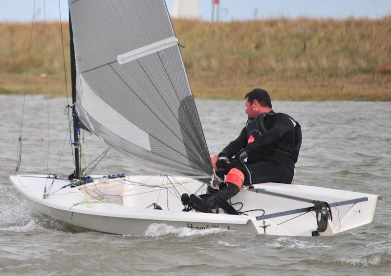 Bill Taylor in his Phantom on Burnham Week 2022 Day 3 photo copyright Alan Hanna taken at Burnham Sailing Club and featuring the Phantom class