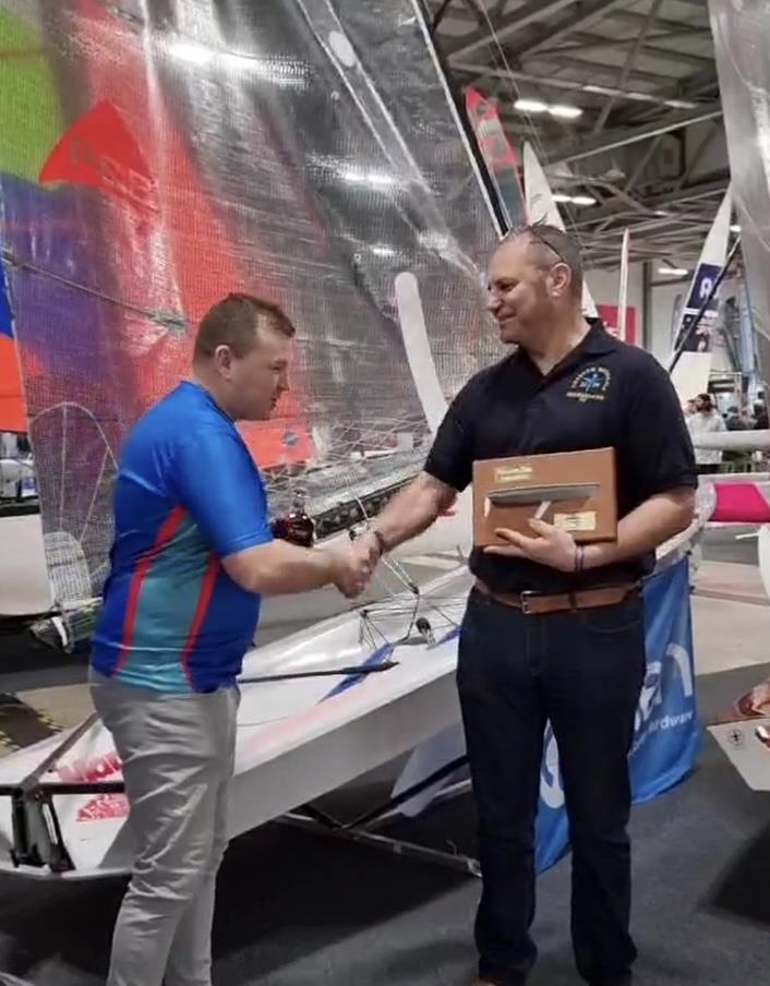 Phantom class stand at the RYA Dinghy & Watersports Show photo copyright Mike Webster & Andy Smith taken at RYA Dinghy Show and featuring the Phantom class