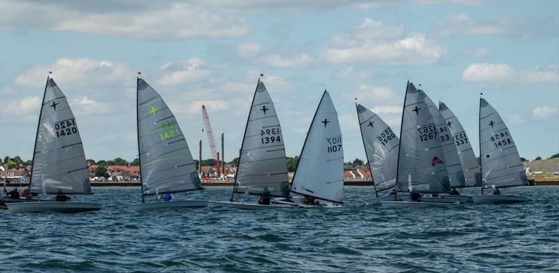 Phantom start on Saturday during the Great Yarmouth & Gorleston Sailing Club Beach Regatta photo copyright Bob Girling taken at Great Yarmouth & Gorleston Sailing Club and featuring the Phantom class