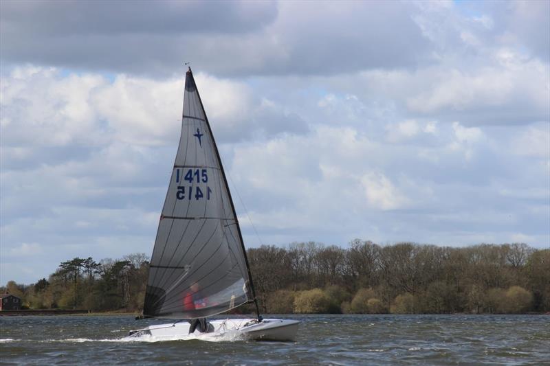 Justin during the HD Sails Phantom South-East Series at Bough Beech photo copyright Sarah Seddon taken at Bough Beech Sailing Club and featuring the Phantom class