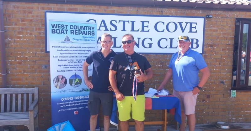 Simon Hawkes wins the Phantom Craftinsure Super Series event at Castle Cove photo copyright Steve McDonald taken at Castle Cove Sailing Club and featuring the Phantom class