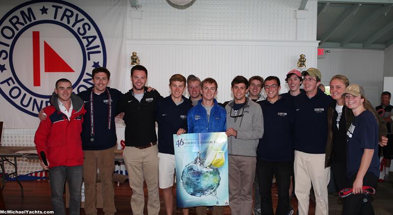The Georgetown Sailing Team won the PHRF class onboard the Express 37 Lora Ann at the 2013 Intercollegiate Offshore Regatta - photo © McMichaelYachts.com