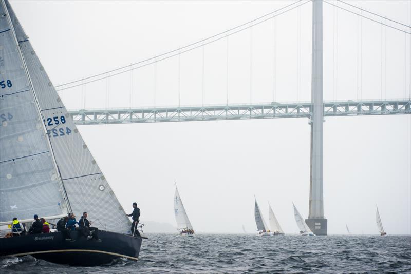 90th Anniversary Conanicut Yacht Club Around the Island Race photo copyright Cate Brown Photography taken at Conanicut Yacht Club and featuring the PHRF class