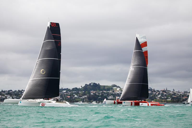 PIC Coastal Classic start with Beau Geste and Team Vodafone Sailing - Coastal Classic, October 2017 photo copyright Coastal Classic taken at  and featuring the PHRF class
