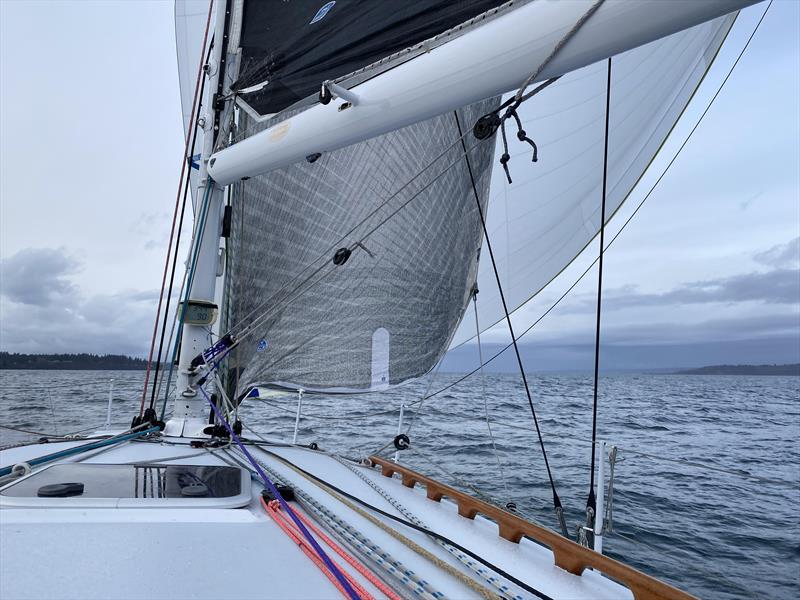 Dark Star, a Paul Bieker-designed Riptide 44, on delivery home from the 2020 Duwamish Head Race - photo © David Schmidt