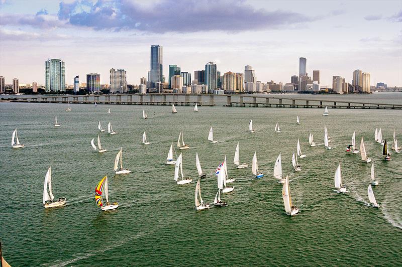 Racecourse action at the Miami to Key Largo Race photo copyright Miami to Key Largo Race/Scott B. Smith taken at Miami Yacht Club and featuring the PHRF class