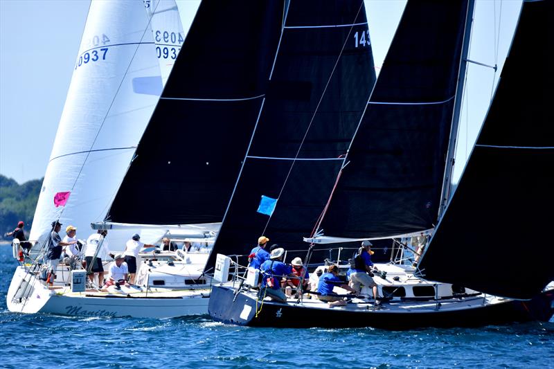 Racecourse action at the start of the 2019 Bayview Mackinac Race - photo © Images courtesy of Martin Chumiecki/Element Photography