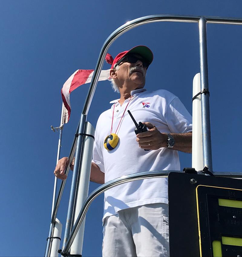 Ray Redniss, principal race officer of the Stamford Yacht Club's 2020 Vineyard Race - photo © Image courtesy of Ray Redniss