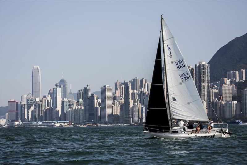 Racecourse action at the royal Hong Kong Yacht Club's Around the Island Race photo copyright RHKYC/ Isaac Lawrence taken at Royal Hong Kong Yacht Club and featuring the PHRF class