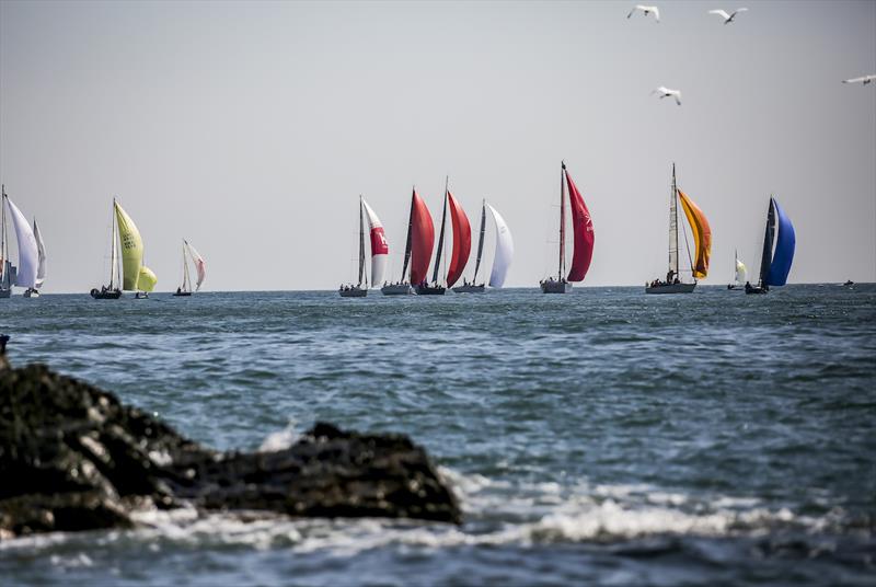 Racecourse action at the royal Hong Kong Yacht Club's Around the Island Race photo copyright RHKYC/ Isaac Lawrence taken at Royal Hong Kong Yacht Club and featuring the PHRF class