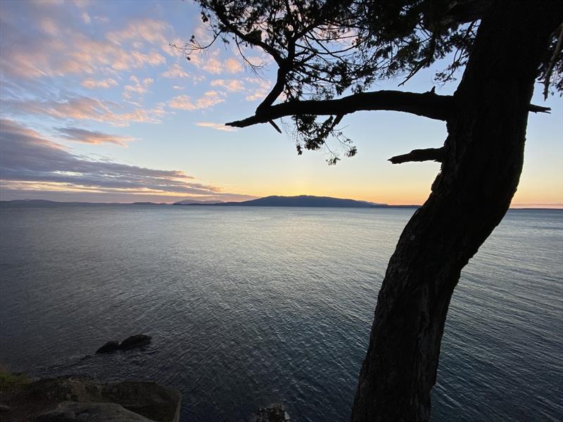 A view of Bellingham Bay from Clark Point photo copyright David Schmidt taken at Bellingham Yacht Club and featuring the PHRF class