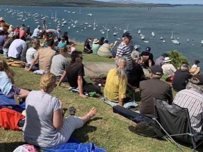 Spectators on North head - Auckland Harbour Classic - to be sailed March 31 - April 1, 2023 photo copyright PIC Harbour Classic taken at Royal New Zealand Yacht Squadron and featuring the PHRF class