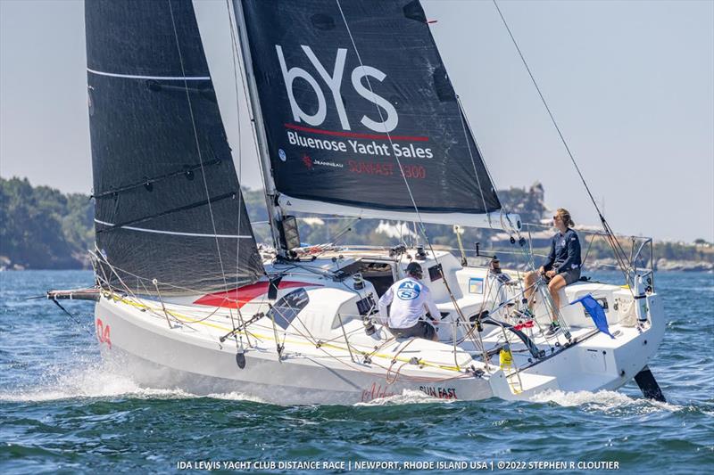 Last year's winners of the Double Handed class Ken Read (Portsmouth, R.I.) and Sara Stone (Marion, Mass.), sailing Bluenose Yachts Sales' Sun Fast 3300 Alchemist photo copyright Stephen R. Cloutier taken at Ida Lewis Yacht Club and featuring the PHRF class