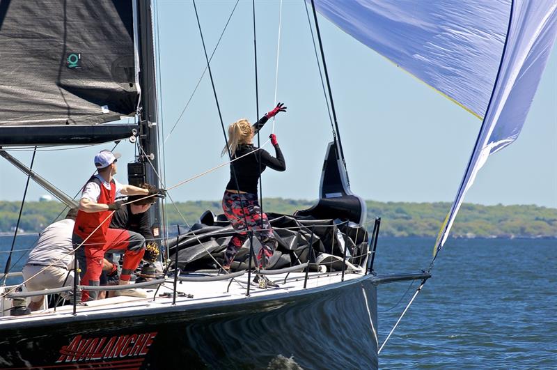 American Yacht Club Spring Regatta 2023 - Aly Di Nas, bow master, Avalanche, PHRF winner photo copyright Courtesy of Rick Bannerot, Ontheflyphoto.net taken at American Yacht Club, New York and featuring the PHRF class