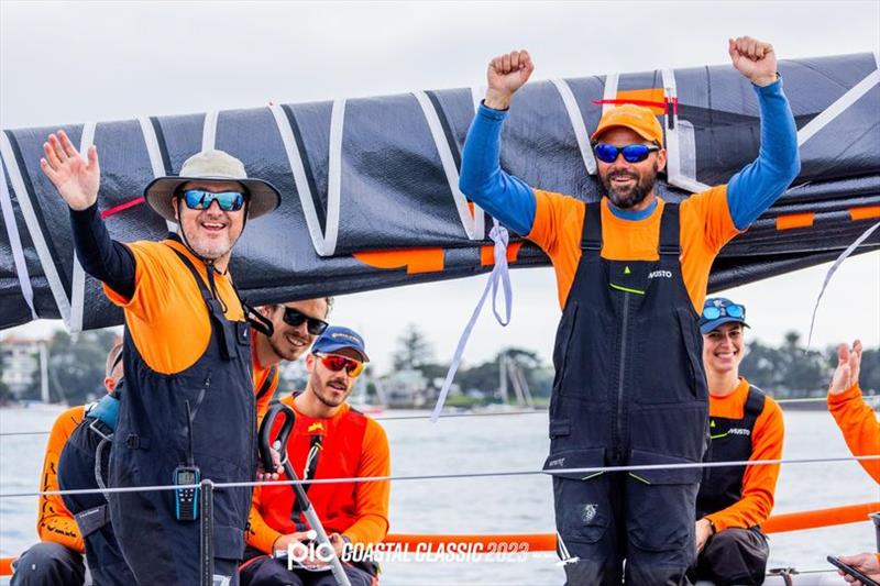 The crew of Clockwork (Melges 40) - 2023 PIC Coastal Classic  photo copyright Suellen Hurling taken at Royal New Zealand Yacht Squadron and featuring the PHRF class