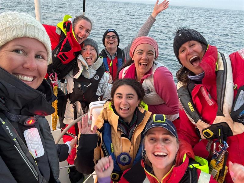 Allegiant Crew Selfie at Finish Line - 2025 Annapolis to Newport Race - photo © Annapolis to Newport Race
