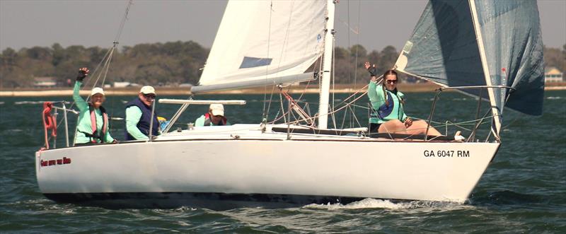 Racecourse action at the Geechee Sailing Club's annual St. Patrick's Regatta - photo © Carl Ericsson