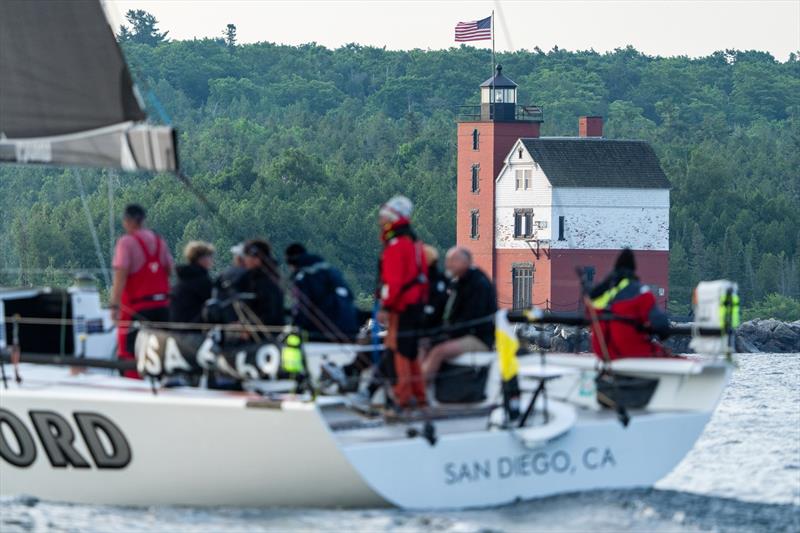Chicago Yacht Club Race to Mackinac - Morning finish photo copyright Ian Roman taken at Chicago Yacht Club and featuring the PHRF class