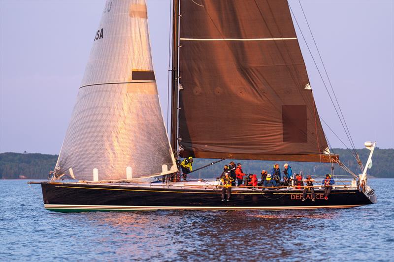 Chicago Yacht Club Race to Mackinac - Morning finish photo copyright Ian Roman taken at Chicago Yacht Club and featuring the PHRF class