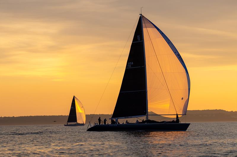 Chicago Yacht Club Race to Mackinac - Morning finish photo copyright Ian Roman taken at Chicago Yacht Club and featuring the PHRF class