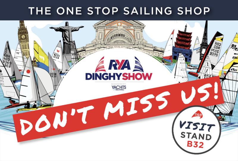 Find P&B on stand B32 at the RYA Dinghy Show 2020 photo copyright P&B taken at RYA Dinghy Show and featuring the  class