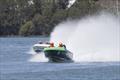 Nut Case – Harry Bakkr and Shane Paton won the first SuperSport 65 race © Australian Offshore Powerboat Club
