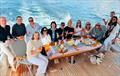 Supporters Cruise on board John and Lyndall Bacon's Grand Banks at the 2026 Pallas Capital Gold Cup &copy; Nic Douglass for @sailorgirlHQ